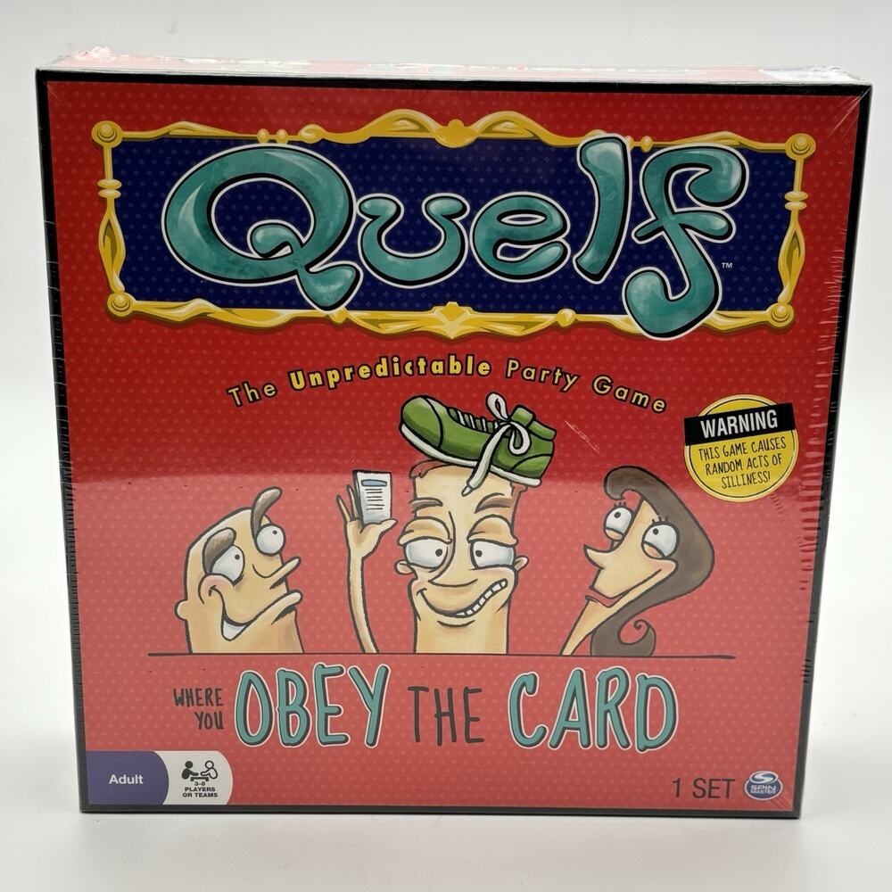 Quelf Board Game - The Unpredictable Party Game - BRAND NEW Sealed